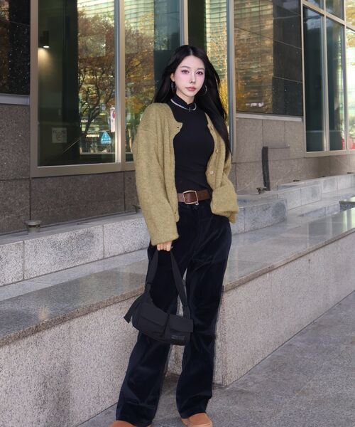 FLATWAVE IN SEOUL(フラットウェーブインソウル)の「Ebbe Mild Wool Cardigan Khaki(カーディガン/ボレロ・レディース・その他・FREE)」の7枚目の写真