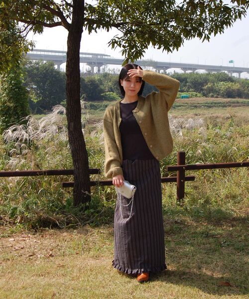 FLATWAVE IN SEOUL(フラットウェーブインソウル)の「Ebbe Mild Wool Cardigan Khaki(カーディガン/ボレロ・レディース・その他・FREE)」の3枚目の写真