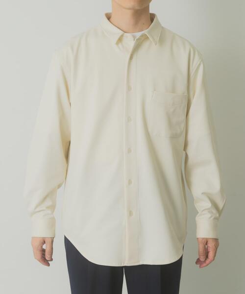 ITEMS URBANRESEARCH（アイテムズ アーバンリサーチ）の「360°stretchカットソーシャツ（シャツ/ブラウス・メンズ・ブルー系その他/オフホワイト・LARGE/MEDIUM）」の7枚目の写真