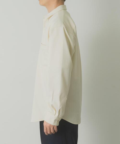 ITEMS URBANRESEARCH（アイテムズ アーバンリサーチ）の「360°stretchカットソーシャツ（シャツ/ブラウス・メンズ・ブルー系その他/オフホワイト・LARGE/MEDIUM）」の8枚目の写真