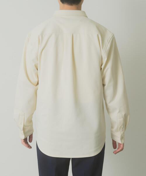 ITEMS URBANRESEARCH（アイテムズ アーバンリサーチ）の「360°stretchカットソーシャツ（シャツ/ブラウス・メンズ・ブルー系その他/オフホワイト・LARGE/MEDIUM）」の9枚目の写真