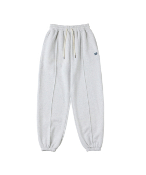 DANGLEDROP(ダングルドロップ)の「DGDP スクエアジョガートレーニングパンツ_ホワイトメランジ(スウェットパンツ・レディース・その他・SMALL/MEDIUM)」の2枚目の写真