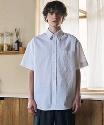 ease（イーズ）の「LINEN POCKET 1/2 SHIRTS_WHITE（シャツ/ブラウス）」