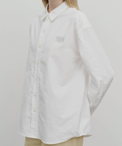 MARITHE + FRANCOIS GIRBAUD(マリテフランソワジルボー)の「OVERSIZED OXFORD SHIRT(シャツ/ブラウス・レディース・White/スカイブルー・X-LARGE/LARGE/MEDIUM/SMALL)」の14枚目の写真