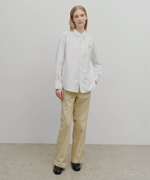 MARITHE + FRANCOIS GIRBAUD(マリテフランソワジルボー)の「OVERSIZED OXFORD SHIRT(シャツ/ブラウス・レディース・White/スカイブルー・X-LARGE/LARGE/MEDIUM/SMALL)」の11枚目の写真