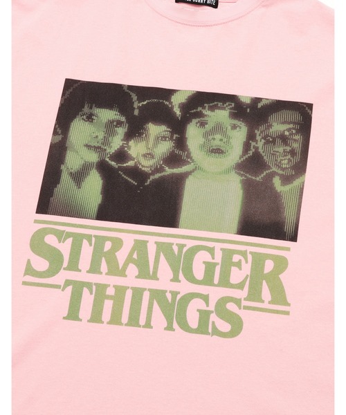 Little sunny bite(リトルサニーバイト)の「《Little sunny bite》stranger things x little sunny bite graphic fake layered long tee(Tシャツ/カットソー・レディース・ピンク/ホワイト/ブラック・MEDIUM/SMALL)」の13枚目の写真
