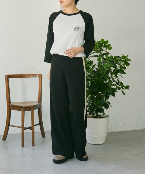 ear PAPILLONNER（イアパピヨネ）の「ニットラインパンツ【SUM1 STYLE】（その他パンツ・レディース・ブラック/ベージュ・FREE）」の22枚目の写真