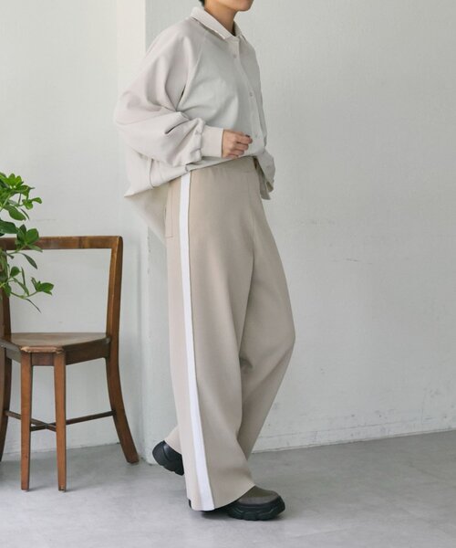 ear PAPILLONNER（イアパピヨネ）の「ニットラインパンツ【SUM1 STYLE】（その他パンツ・レディース・ブラック/ベージュ・FREE）」の15枚目の写真