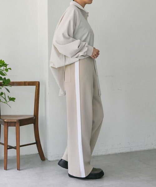 ear PAPILLONNER（イアパピヨネ）の「ニットラインパンツ【SUM1 STYLE】（その他パンツ・レディース・ブラック/ベージュ・FREE）」の14枚目の写真
