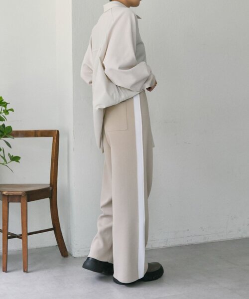 ear PAPILLONNER（イアパピヨネ）の「ニットラインパンツ【SUM1 STYLE】（その他パンツ・レディース・ブラック/ベージュ・FREE）」の13枚目の写真