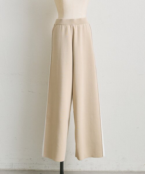 ear PAPILLONNER（イアパピヨネ）の「ニットラインパンツ【SUM1 STYLE】（その他パンツ・レディース・ブラック/ベージュ・FREE）」の10枚目の写真