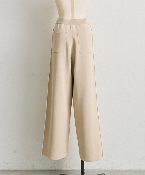 ear PAPILLONNER（イアパピヨネ）の「ニットラインパンツ【SUM1 STYLE】（その他パンツ・レディース・ブラック/ベージュ・FREE）」の8枚目の写真