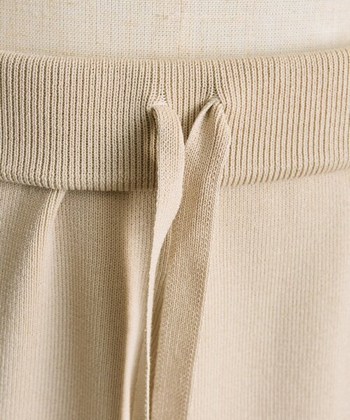 ear PAPILLONNER（イアパピヨネ）の「ニットラインパンツ【SUM1 STYLE】（その他パンツ・レディース・ブラック/ベージュ・FREE）」の6枚目の写真