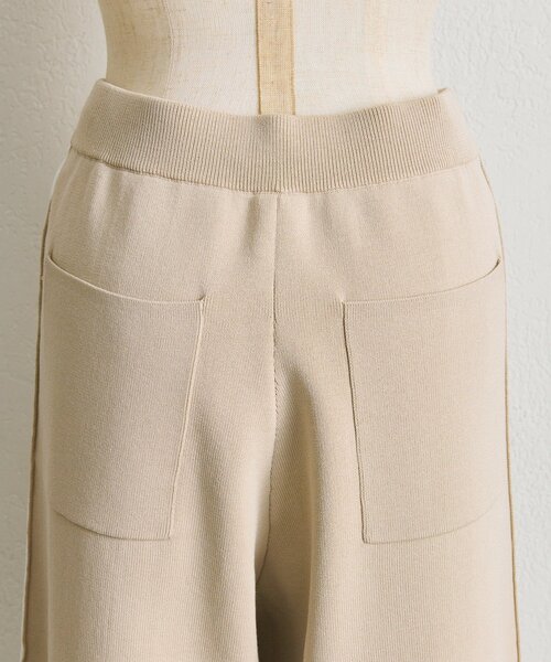 ear PAPILLONNER（イアパピヨネ）の「ニットラインパンツ【SUM1 STYLE】（その他パンツ・レディース・ブラック/ベージュ・FREE）」の5枚目の写真