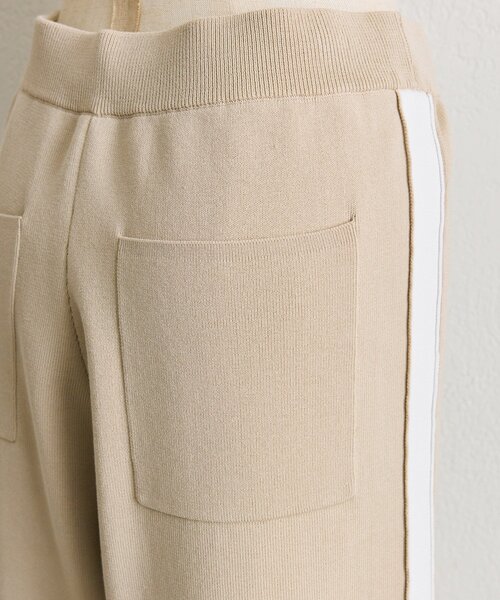 ear PAPILLONNER（イアパピヨネ）の「ニットラインパンツ【SUM1 STYLE】（その他パンツ・レディース・ブラック/ベージュ・FREE）」の4枚目の写真