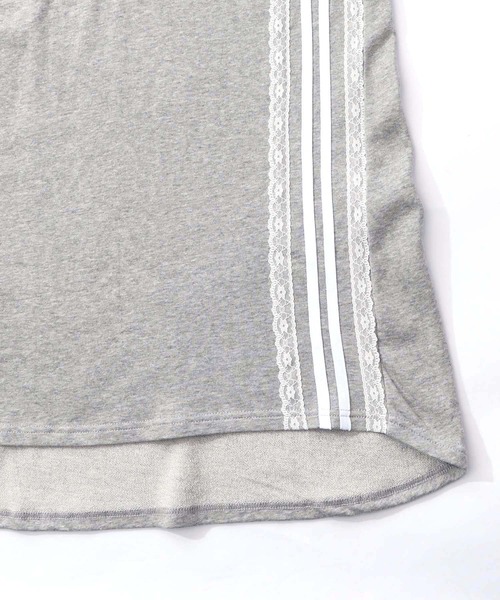 ScoLar（スカラー）の「153783：レースライン×ロック柄ミニ裏毛ワンピース（ワンピース・レディース・グリーン/ブラック/杢グレー・M）」の17枚目の写真