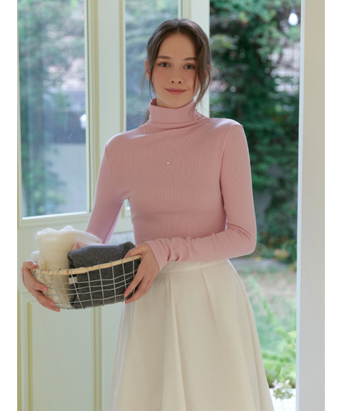 RE_L(リエル)の「Of turtleneck t-shirt (pink)(Tシャツ/カットソー・レディース・その他・FREE)」の2枚目の写真