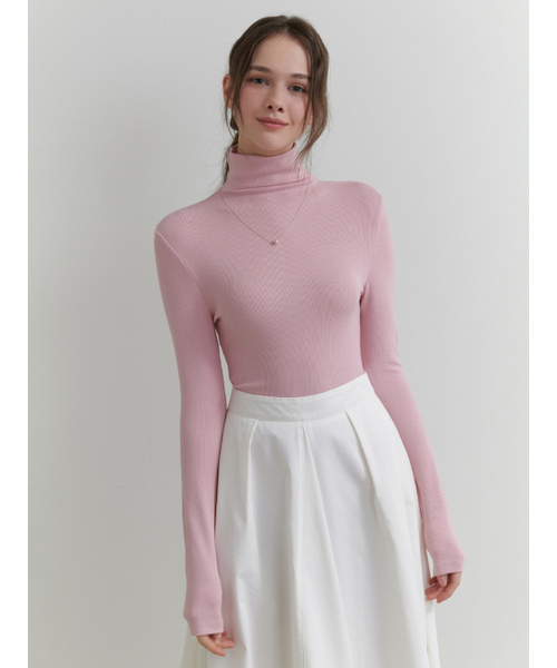 RE_L(リエル)の「Of turtleneck t-shirt (pink)(Tシャツ/カットソー・レディース・その他・FREE)」の4枚目の写真