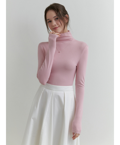 RE_L(リエル)の「Of turtleneck t-shirt (pink)(Tシャツ/カットソー・レディース・その他・FREE)」の5枚目の写真