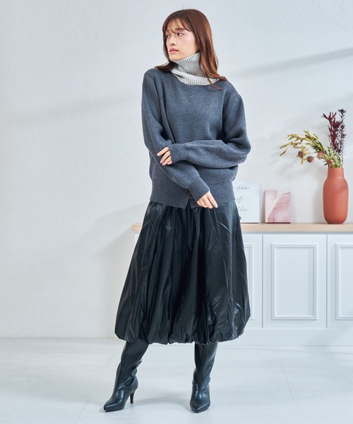 MISCH MASCH(ミッシュマッシュ)の「一部店舗限定 ポインテッドトゥヒールロングブーツ(ブーツ・レディース・ブラック・M/L)」の20枚目の写真