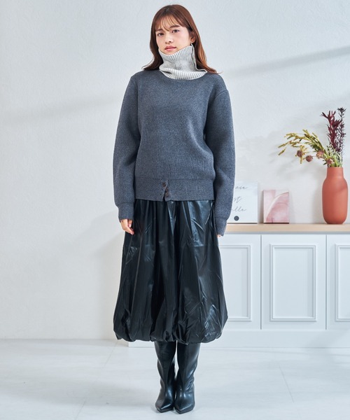 MISCH MASCH(ミッシュマッシュ)の「一部店舗限定 ポインテッドトゥヒールロングブーツ(ブーツ・レディース・ブラック・M/L)」の21枚目の写真