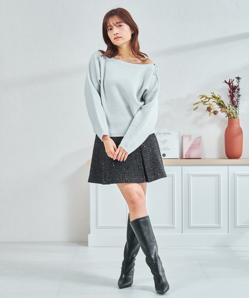 MISCH MASCH(ミッシュマッシュ)の「一部店舗限定 ポインテッドトゥヒールロングブーツ(ブーツ・レディース・ブラック・M/L)」の18枚目の写真