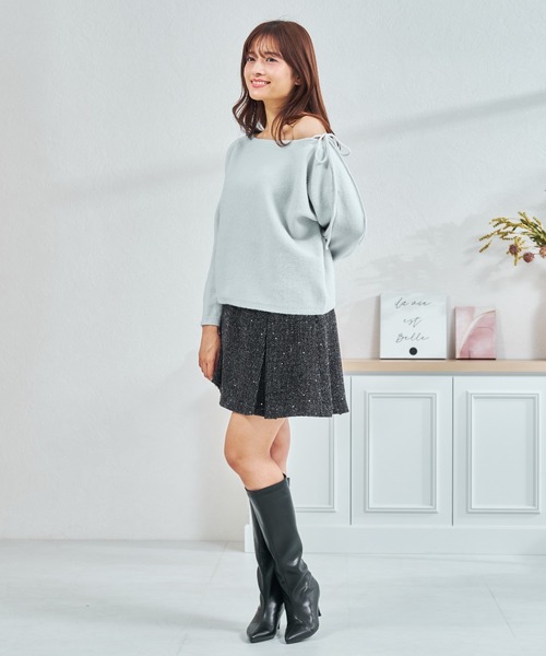 MISCH MASCH(ミッシュマッシュ)の「一部店舗限定 ポインテッドトゥヒールロングブーツ(ブーツ・レディース・ブラック・M/L)」の19枚目の写真