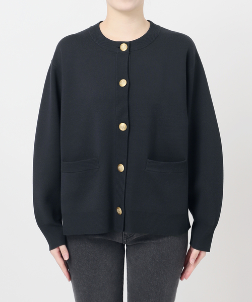 JOURNAL STANDARD relume（ジャーナルスタンダード　レリューム）の「ウォッシャブルミラノリブカーディガン（カーディガン/ボレロ・レディース・ライトグレー/ネイビー・FREE）」の8枚目の写真