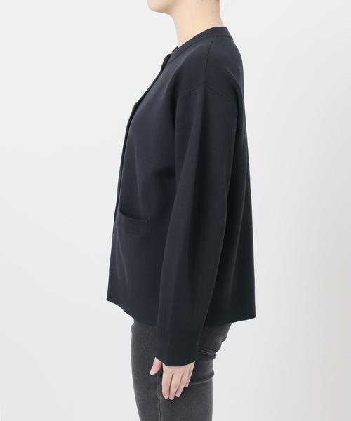 JOURNAL STANDARD relume（ジャーナルスタンダード　レリューム）の「ウォッシャブルミラノリブカーディガン（カーディガン/ボレロ・レディース・ライトグレー/ネイビー・FREE）」の9枚目の写真