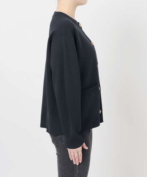 JOURNAL STANDARD relume（ジャーナルスタンダード　レリューム）の「ウォッシャブルミラノリブカーディガン（カーディガン/ボレロ・レディース・ライトグレー/ネイビー・FREE）」の11枚目の写真