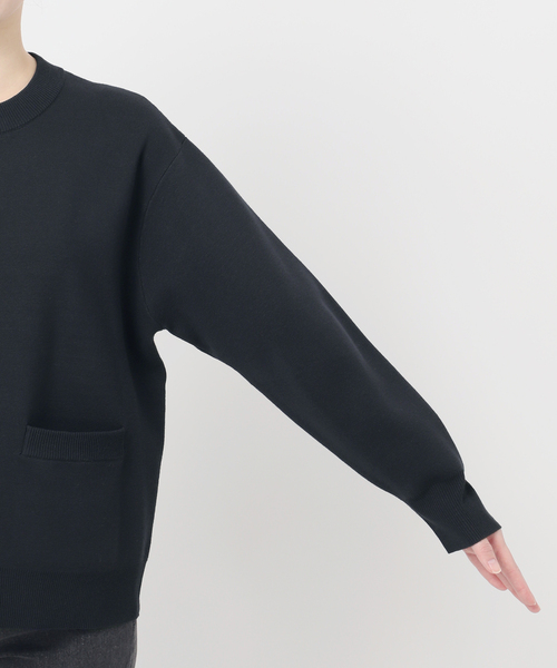 JOURNAL STANDARD relume（ジャーナルスタンダード　レリューム）の「ウォッシャブルミラノリブカーディガン（カーディガン/ボレロ・レディース・ライトグレー/ネイビー・FREE）」の12枚目の写真