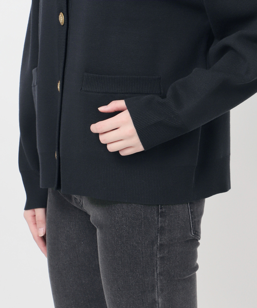 JOURNAL STANDARD relume（ジャーナルスタンダード　レリューム）の「ウォッシャブルミラノリブカーディガン（カーディガン/ボレロ・レディース・ライトグレー/ネイビー・FREE）」の13枚目の写真