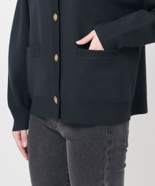 JOURNAL STANDARD relume（ジャーナルスタンダード　レリューム）の「ウォッシャブルミラノリブカーディガン（カーディガン/ボレロ・レディース・ライトグレー/ネイビー・FREE）」の14枚目の写真