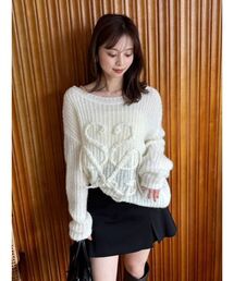 SNIDEL | ロゴローゲージニットプルオーバー(ニット/セーター)