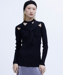 【THINGS THAT MATTER/シングス ザット マター】TWIST KNIT TOPS/ツイストニットトップス
