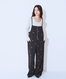 JEANASIS | フロントZIPイージーサロペ/634614(サロペット/オーバーオール)