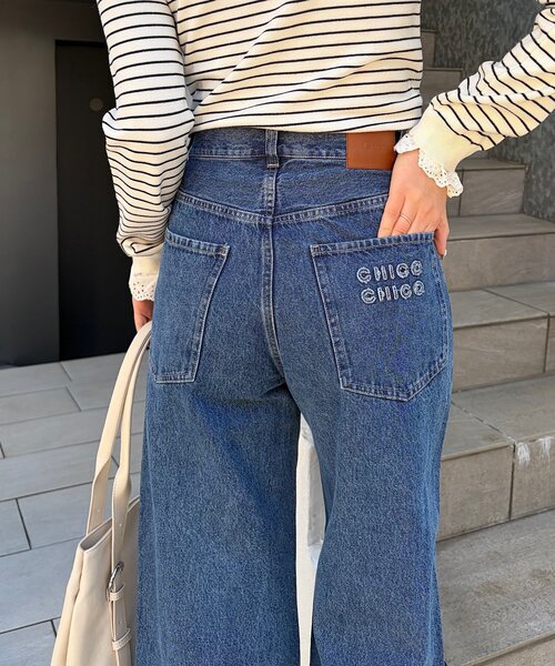 ルーズワイドデニムパンツ（デニムパンツ）｜Chico（チコ）の