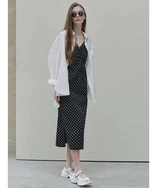 AVANT-G（アバン）の「See Through Unbalance Shirt - ivory（シャツ/ブラウス・レディース・その他・FREE）」の3枚目の写真