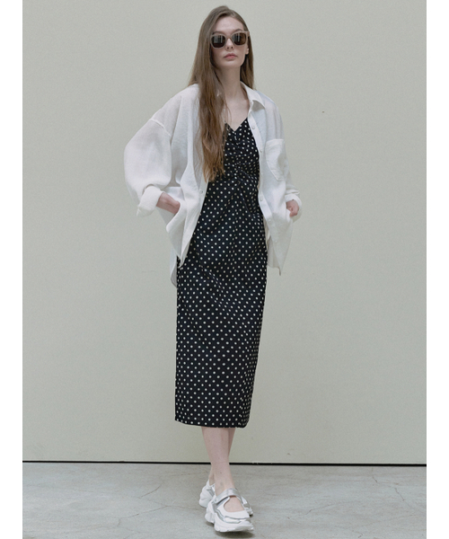 AVANT-G（アバン）の「See Through Unbalance Shirt - ivory（シャツ/ブラウス・レディース・その他・FREE）」の4枚目の写真
