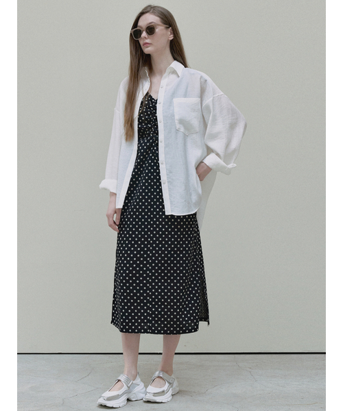 AVANT-G（アバン）の「See Through Unbalance Shirt - ivory（シャツ/ブラウス・レディース・その他・FREE）」の5枚目の写真