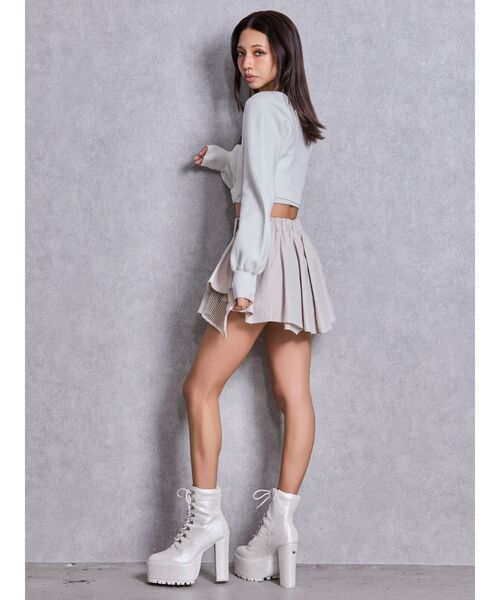 GYDA(ジェイダ)の「GG bijou beltニットボレロ(カーディガン/ボレロ・レディース・ブラック/オフホワイト・FREE)」の10枚目の写真