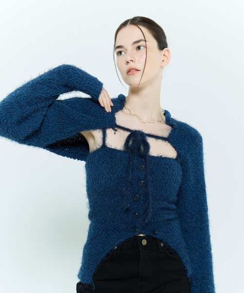 LARTIGENT(ラーティゼン)の「L6 BOLERO & BUSTIER KNIT SET(BLUE)(ニット/セーター・レディース・その他・FREE)」の3枚目の写真