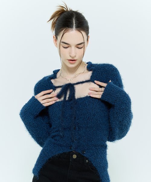 LARTIGENT(ラーティゼン)の「L6 BOLERO & BUSTIER KNIT SET(BLUE)(ニット/セーター・レディース・その他・FREE)」の4枚目の写真