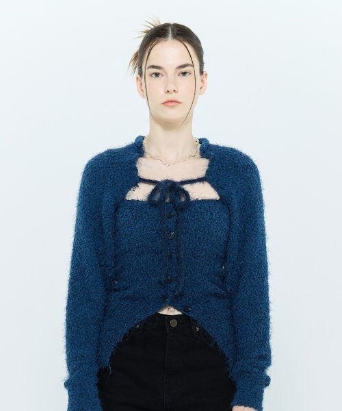 LARTIGENT(ラーティゼン)の「L6 BOLERO & BUSTIER KNIT SET(BLUE)(ニット/セーター・レディース・その他・FREE)」の5枚目の写真