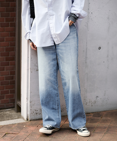 FRAMeWORK(フレームワーク)の「DENIM DELIGHT DAYS/デニムデライトデイズセルビッチデニムワイドジーンズ(デニムパンツ・レディース・ブルー系その他・30/28/26)」の5枚目の写真