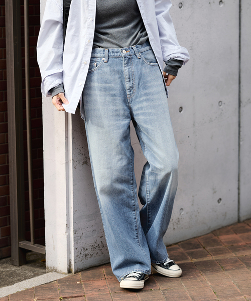 FRAMeWORK(フレームワーク)の「DENIM DELIGHT DAYS/デニムデライトデイズセルビッチデニムワイドジーンズ(デニムパンツ・レディース・ブルー系その他・30/28/26)」の6枚目の写真