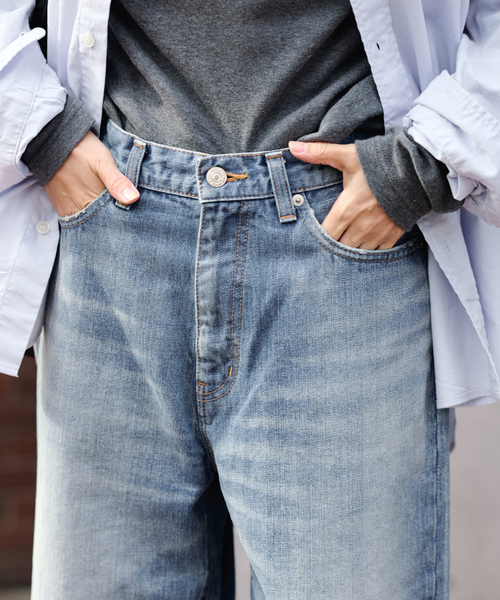 FRAMeWORK(フレームワーク)の「DENIM DELIGHT DAYS/デニムデライトデイズセルビッチデニムワイドジーンズ(デニムパンツ・レディース・ブルー系その他・30/28/26)」の10枚目の写真