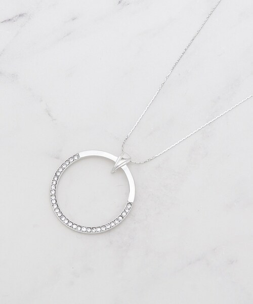 SHOO・LA・RUE（シューラルー）の「サークルキラキラネックレス（ネックレス・レディース・シルバー/ゴールド/ピンクゴールド・00）」の2枚目の写真