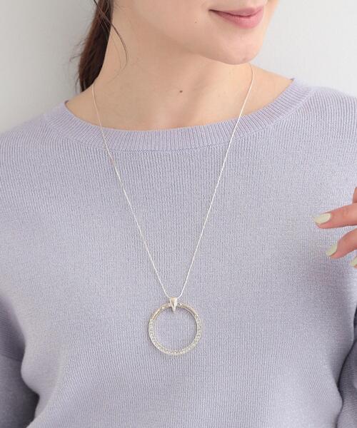 SHOO・LA・RUE（シューラルー）の「サークルキラキラネックレス（ネックレス・レディース・シルバー/ゴールド/ピンクゴールド・00）」の4枚目の写真
