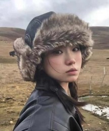 MAISON DE THERESE（メゾン ド テレーズ）の「温かアソートフライトキャップ/ファー帽子（キャップ）」